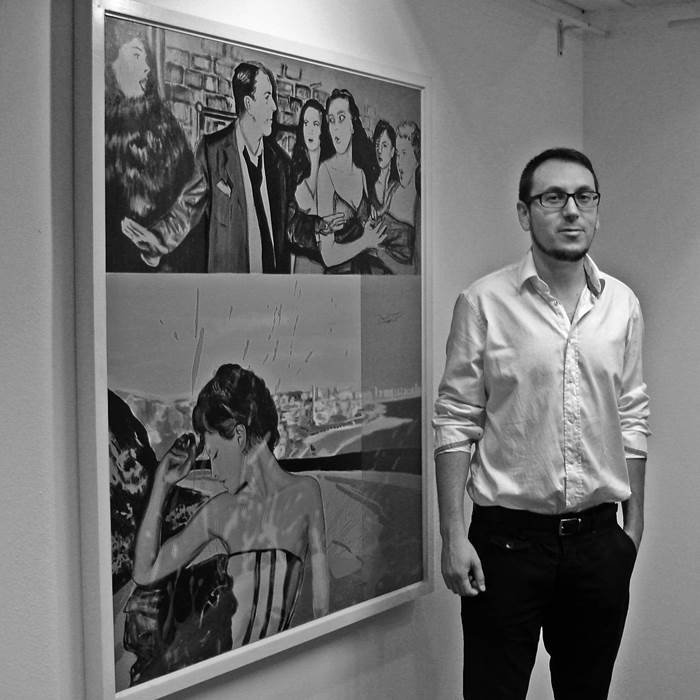 Filipe Rodrigues, painter at zet gallery