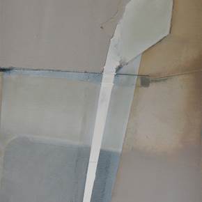 Quase Cinzento_4, original Abstract Mixed Technique Painting by Eduarda Ferreira
