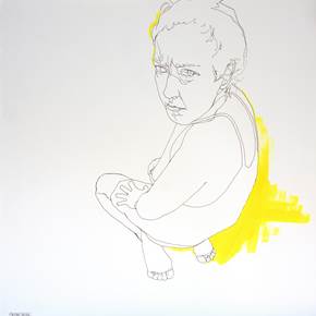 Exercício #1, original Figura humana Acrílico Dibujo e Ilustración de Cristina  Troufa