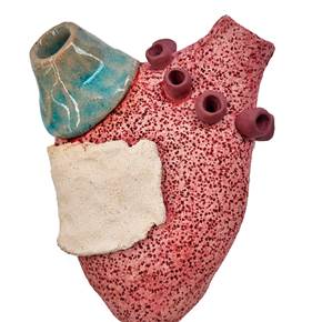 Coração em Contramão 1, original Figura humana Cerámico Escultura de Liliana Velho