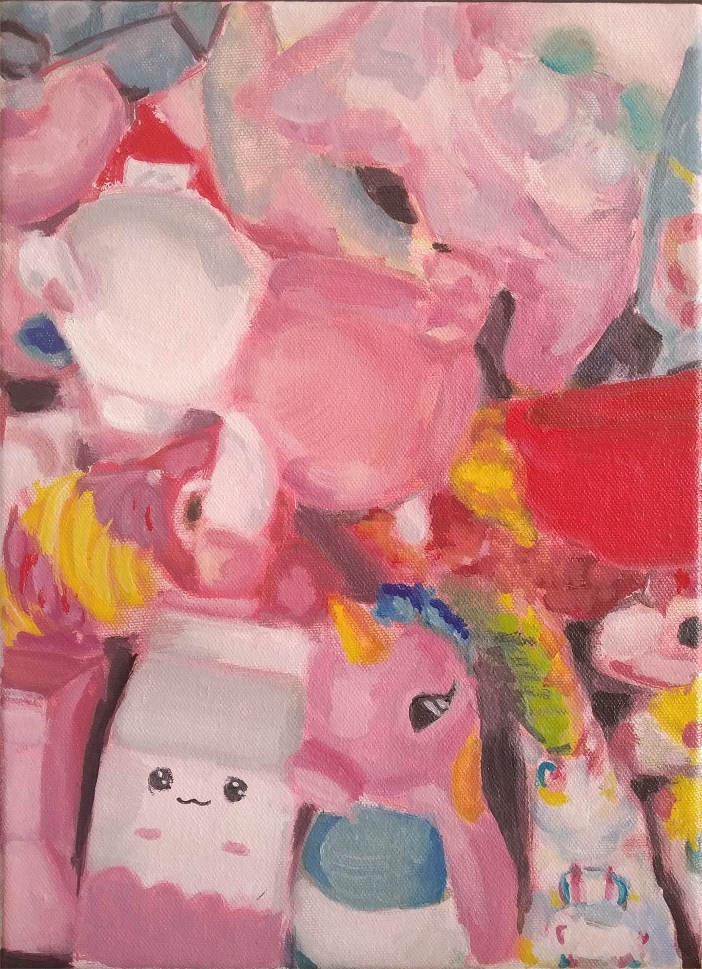 Disintegration II, original Abstrait Toile La peinture par Alma Seroussi