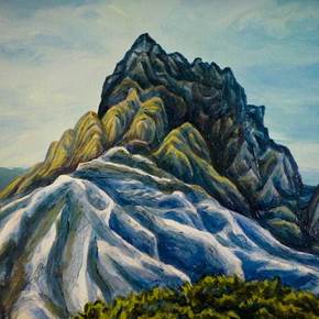 Montanha - rocha, original Paisaje Acrílico Pintura de João Gama