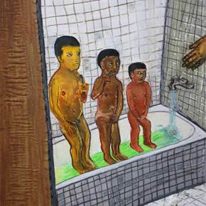 Meninos no Banho, original Cuerpo Collage Dibujo e Ilustración de André Silva Neves
