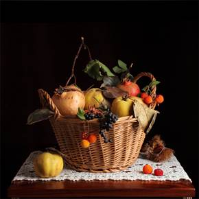 Bodegón de frutos de otoño, original Naturaleza muerta Digital Fotografía de Cecilia Gilabert