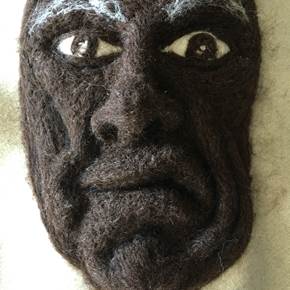 Máscara feltro #1, original Figure humaine Technique mixte Sculpture par António  Jorge