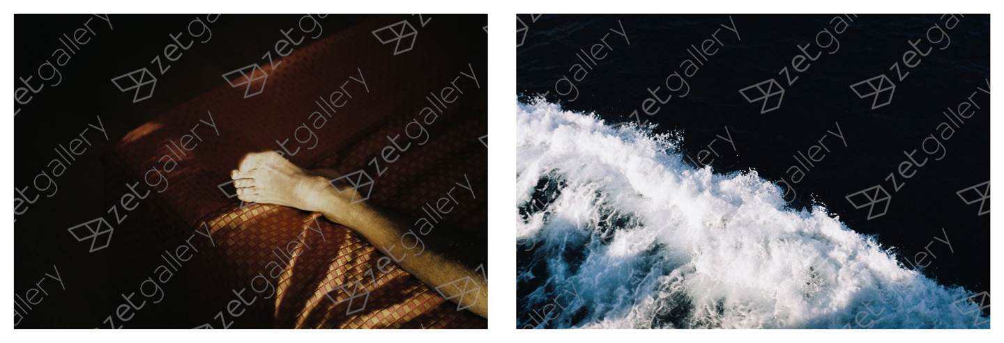 O pé de Adolfo, Outubro 2017; Oceano em ondas, Outubro 2017, original   Photography by Miguel De