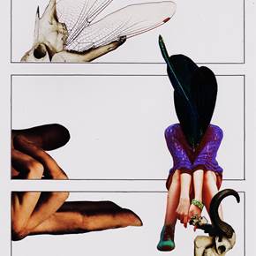 O Décimo Oitavo Aniversário de Li Bélula, original Minimalista Collage Dibujo e Ilustración de Mariana Bastos