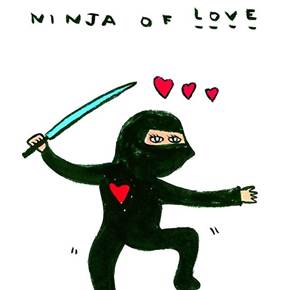 Ninja of Love, original Cuerpo Digital Dibujo e Ilustración de Shut Up  Claudia