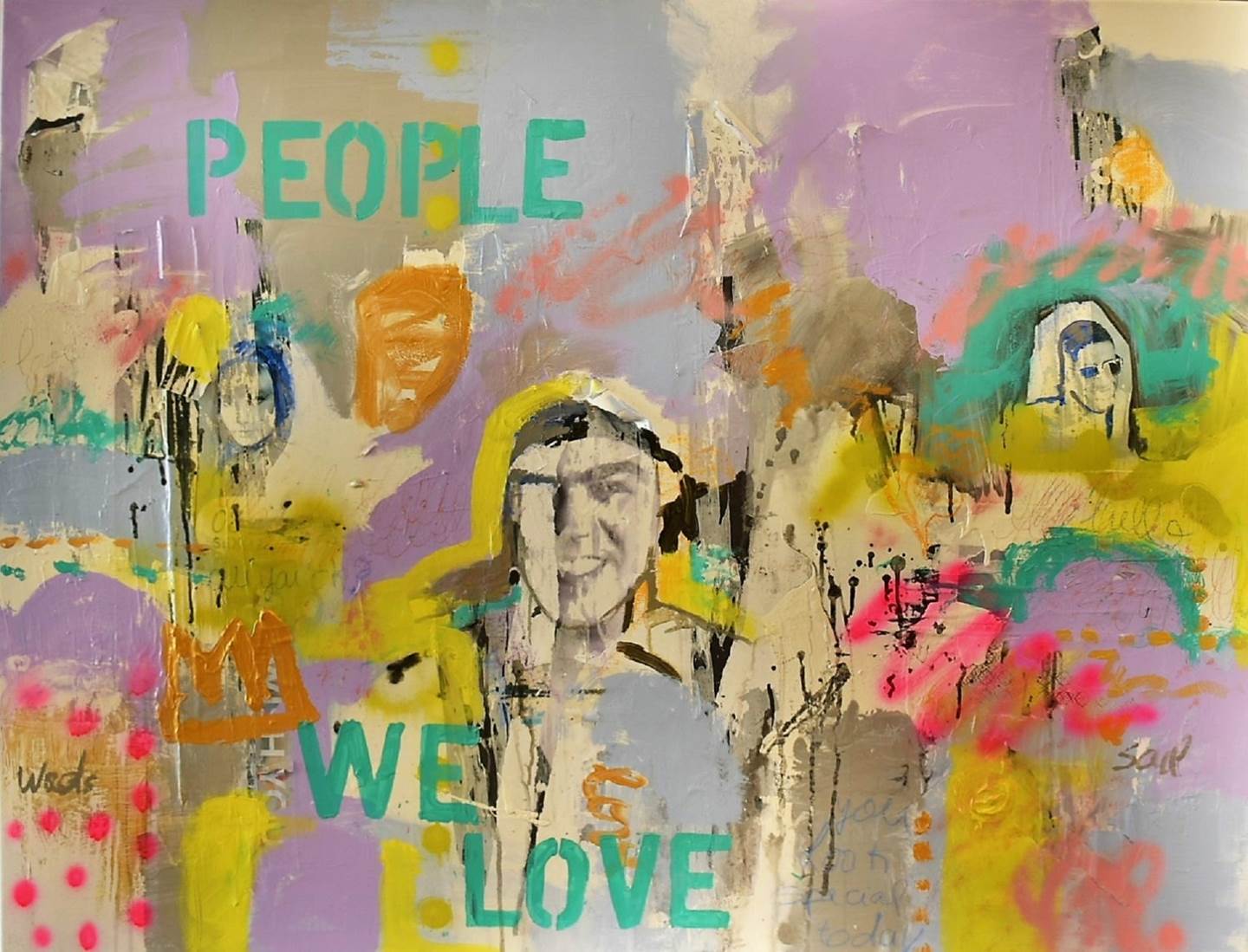 People We Love # I, original Animaux Technique mixte La peinture par ELISA DA COSTA