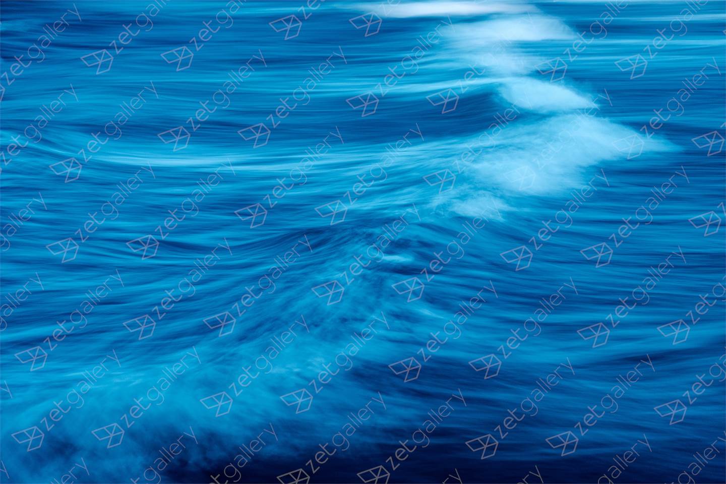 BLUE WAVE, Small Edition 1 of 15, original Resumen Digital Fotografía de Benjamin Lurie
