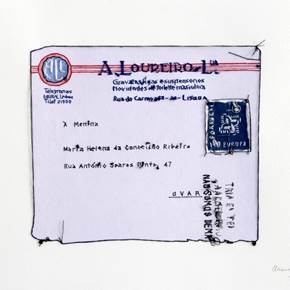 Carta para Ovar, original Minimaliste Papier Dessin et illustration par Alexandra de Pinho