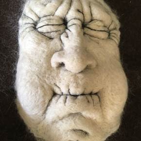 Máscara feltro #7, original Figura humana Técnica Mixta Escultura de António  Jorge