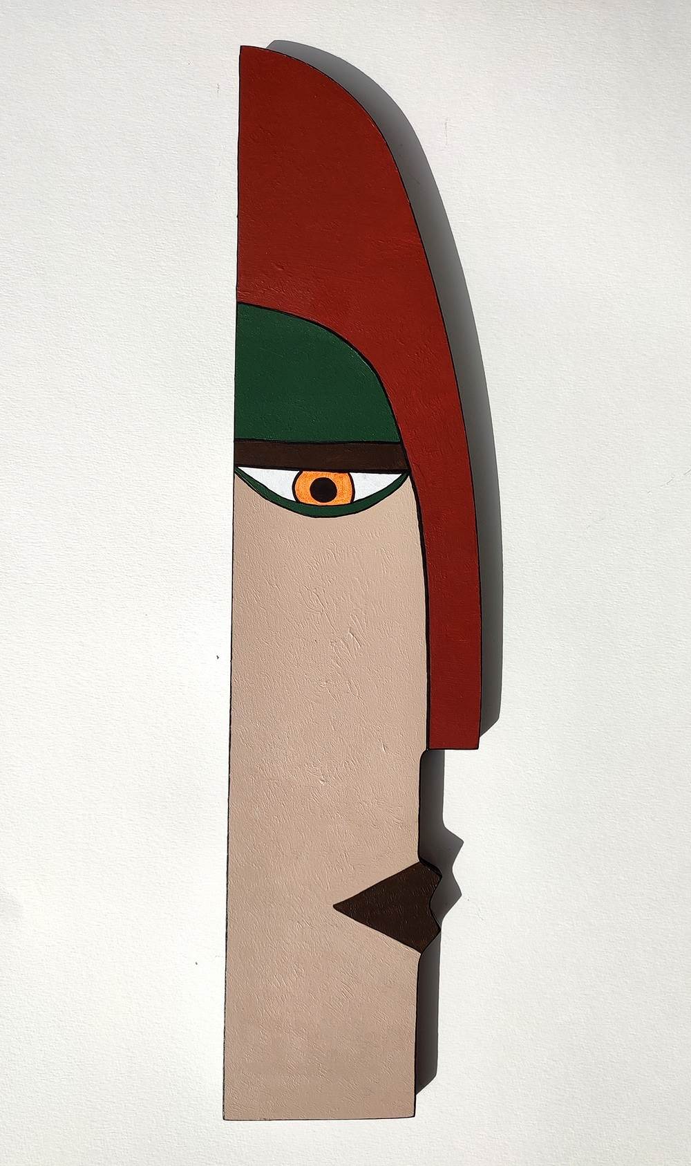 Máscara Red, original Resumen Acrílico Escultura de Inês  Sousa Cardoso
